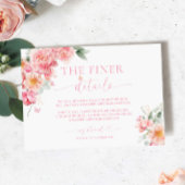 パイパーピーニーフローラバタフライブライダルシャワー詳細 エンクロージャーカード