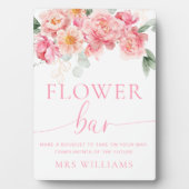 パイパーピーニーフローラフラワーバー標識 フォトプラーク (正面)