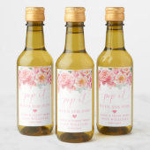 パイパーピーニーフローラベイビーシャワーポップ・アートのIt ワインラベル (ボトル)