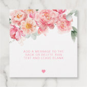 パイパーピーニーフローラ愛を振りかけられた赤ちゃんシャワー フェイバータグ (裏面)