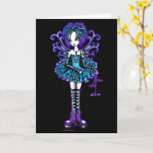 "パイパー"グリーティングカードドラゴンフライ妖精 カード (黄色い花)