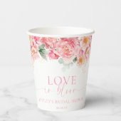 パイパー ピオニー フラワーラブ イン ブルーム ブライダルシャワー 紙コップ (裏面)