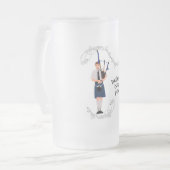 パイパー ブループレイド フロストグラスビールジョッキ (正面左)