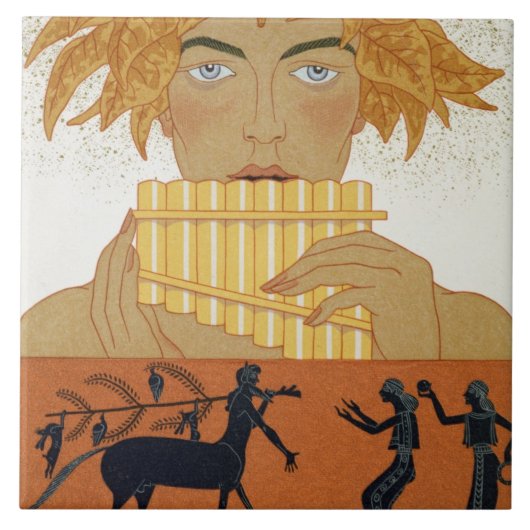 パイパー、ポールによる「Les Mythes」からのイラストレーションを選別して下さい タイル (正面)