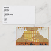 パイパー、ポールによる「Les Mythes」からのイラストレーションを選別して下さい 名刺 (正面/裏面)