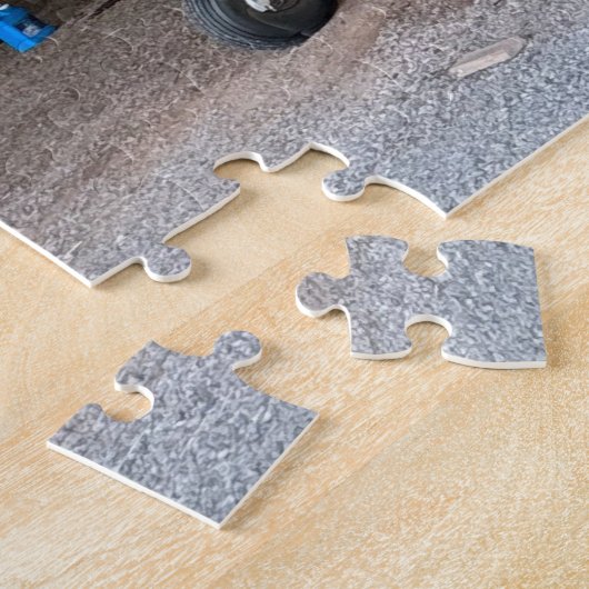 パイパーCub J3黄色の飛行機フォトファミリーナイト ジグソーパズル (側面)