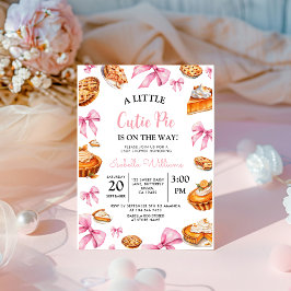 パイピンクボウベイビーシャワー 招待状