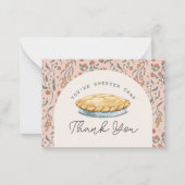 パイピンク1歳の誕生日ありがとう ノートカード (正面)