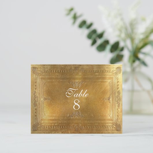 パイファフォーマルーテーブル番号カード ポストカード (スタンド正面)