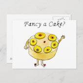 パイファンシーンおもしろいゴの逆さア風変わりート ポストカード (正面/裏面)