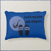 パイプおもしろいとスリッパを彼のために アクセントクッション