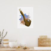 パイプお洒落イラストレーションポスター ポスター (キッチン)