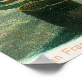 パイプから男の喫煙を見る ポスター (角)