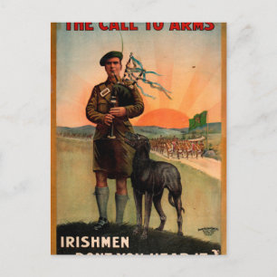 パイプが1916_Posterを呼び出しているプロパガンダ ポストカード