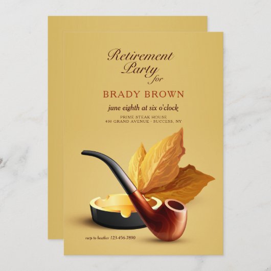 パイプたばこ 招待状 (正面/裏面)