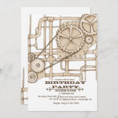 パイプとギア招待状 招待状 (正面/裏面)