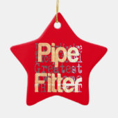 パイプのフィッター超並外れ セラミックオーナメント (正面)