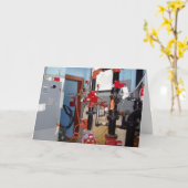 「パイプの柔軟性を発揮して」誕生日カード カード (黄色い花)