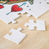 パイプをくわえた船員と小さなハート ジグソーパズル (側面)