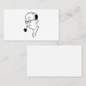 パイプを持った人 名刺 (正面/裏面)