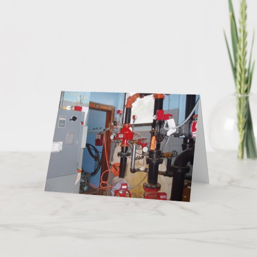 「パイプを鍛えろ」誕生日カード カード (正面)