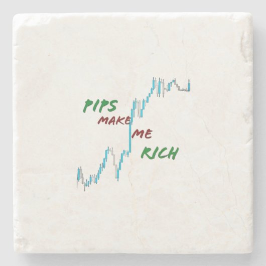 パイプを飲むと金持ちになる ストーンコースター (正面)