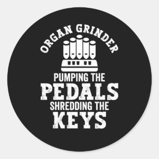 パイプオルガニストインストラットパイプチャーチオルガンプレーヤー ラウンドシール