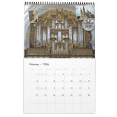 パイプオルガンの垂直カレンダー カレンダー (2月 2026)