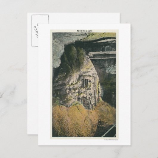 パイプオルガンの表示 ポストカード (正面/裏面)