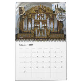 パイプオルガンカレンダー及びその居住地 カレンダー (2月 2027)