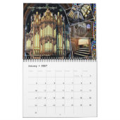 パイプオルガンカレンダー及びその居住地 カレンダー (1月 2027)