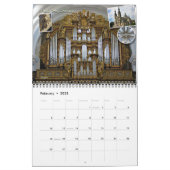 パイプオルガンカレンダー及びその居住地 カレンダー (2月 2023)