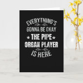 パイプオルガンギフト |パイプオルガンプレーヤーギフト カード (黄色い花)