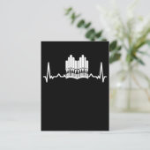 パイプオルガンハートビート教会音楽オルガニスト ポストカード (スタンド正面)