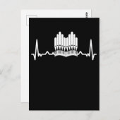 パイプオルガンハートビート教会音楽オルガニスト ポストカード (正面/裏面)