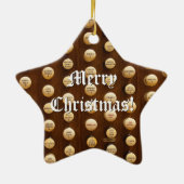 パイプオルガンパイプクリスマス装飾品 セラミックオーナメント (裏面)