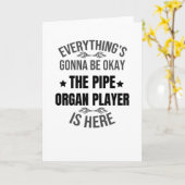 パイプオルガン贈与|パイプオルガンプレーヤーの贈り物 カード (黄色い花)