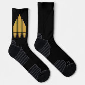 パイプオルガン金ゴールドのパフォーマンス ソックス (右)