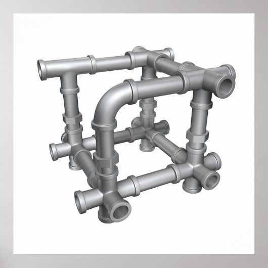 パイプキューブポスター ポスター (正面)