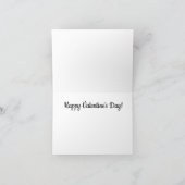 パイプクリーナーハートバレンタインデーカード カード (内部)