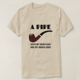 パイプスモーカーのおもしろい引用文 Tシャツ