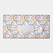 パイプパターンアートモダンはクリーンに見える頭が切れる デスクマット (キーボード&マウス)