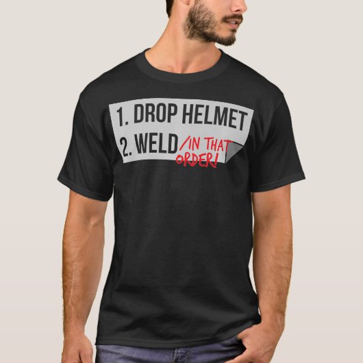 パイプライナーチートシートおもしろい管路溶接機安全性 Tシャツ (正面)
