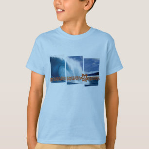 パイプラインはサーフィンのグラフィックを振ります Tシャツ