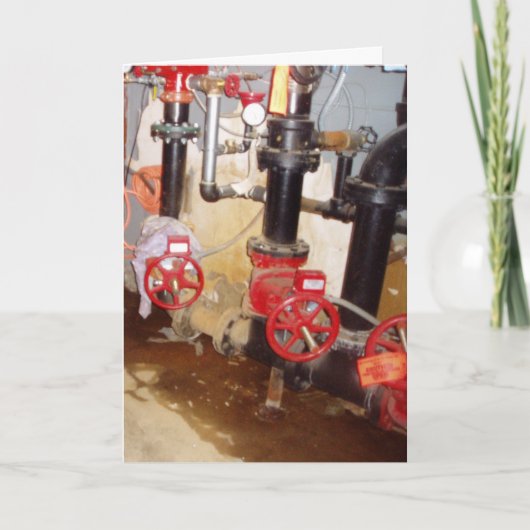 「パイプラインを旅しよう」誕生日カード カード (正面)