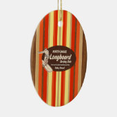 パイプラインヴィンテージサーフボードオーナメント セラミックオーナメント (右)