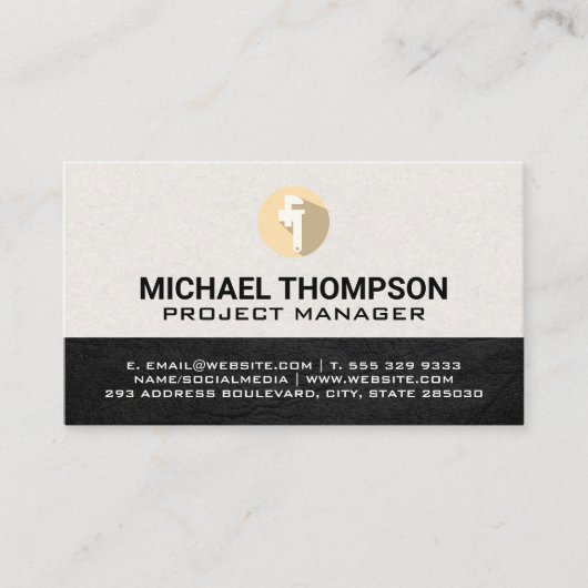 パイプレンチアイコン 名刺 (正面)