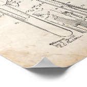 パイプレンチ特許 – 古い外観 ポスター (角)