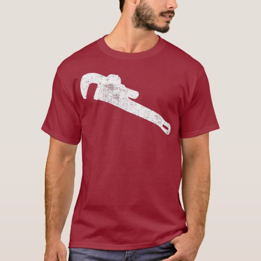 パイプレンチ配管配管配管配管配管配管配管配管設備 Tシャツ (正面)