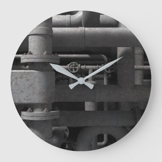 パイプ及びバルブ工業用 ラージ壁時計 (正面)
